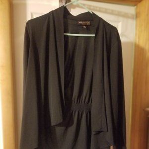 Dana Buchman Black Cardian/Jacket - Large